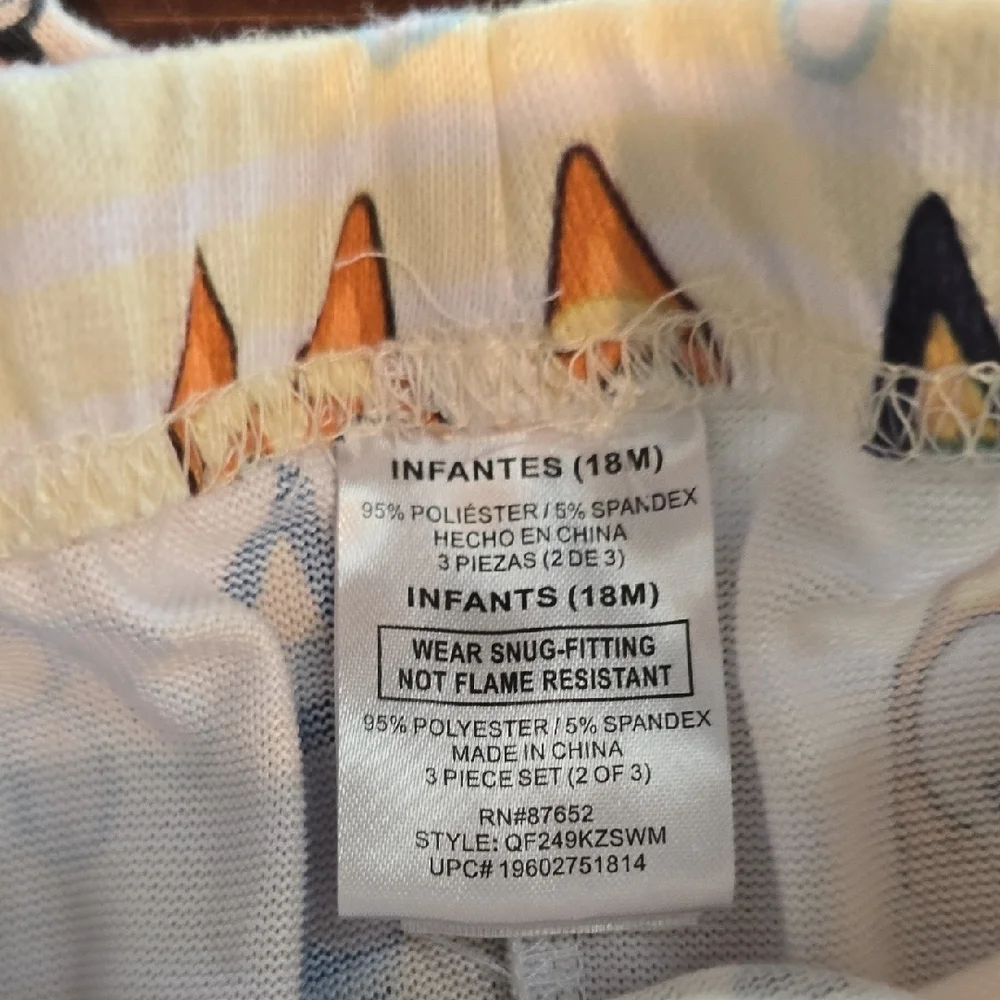 Lot of 3 Character Pajama Pants - Bluey, Mickey Halloween, Minnie Mouse - 18M/2T